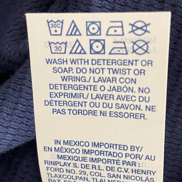 Polo Ralph Lauren Sleep Shirt Men's XL Knit Blue & Gray Colorblock Long Sl NWOT - Picture 11 of 13